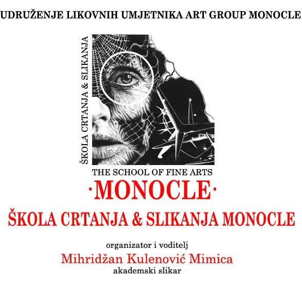 Brochure of the school of Fine Arts ‘Monocle’ of Mimica Kulenovic in Sarajevo.